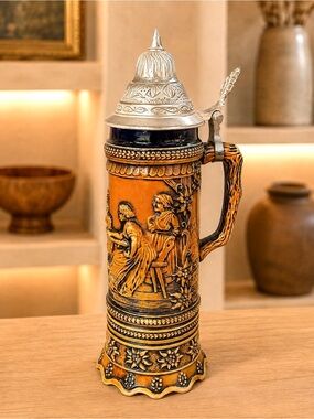 Vintage MAPSA - Music Box German Stein Swiss Movement - Music Dr. Zhivago